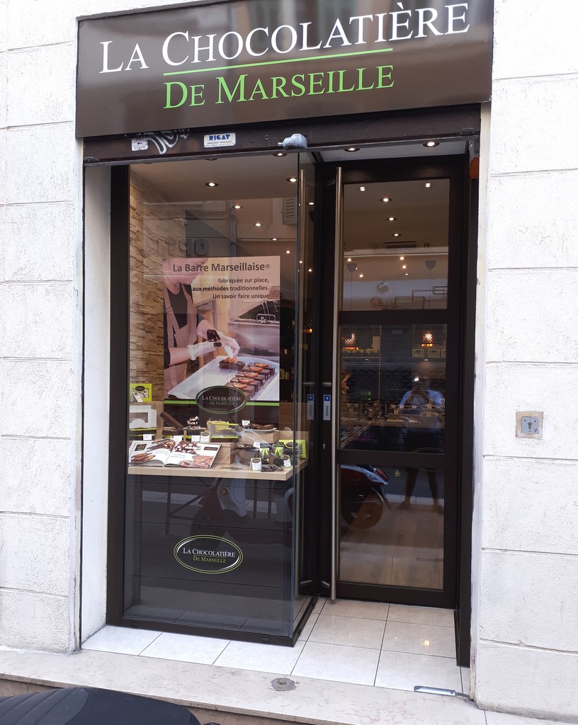 Vitrine de la Chocolatière de Marseille