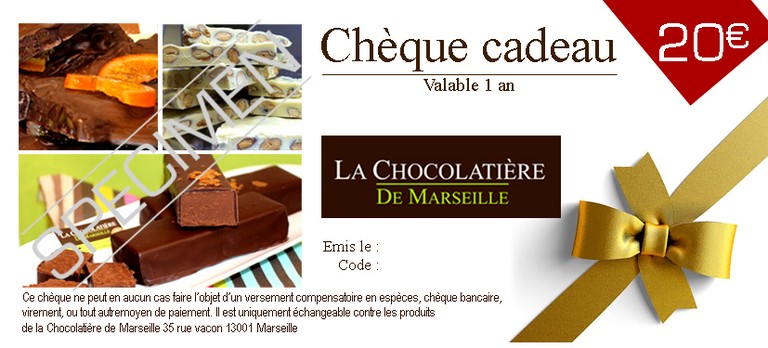 Chèque Cadeau 20 Euros